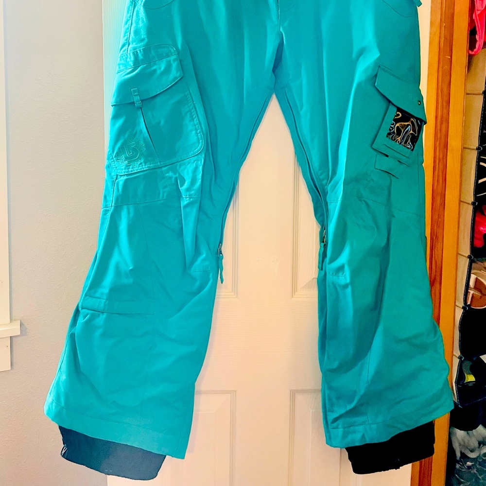 Burton teal pants size M like new!